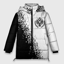 Куртка зимняя женская RUSSIAN EMPIRE - ГЕРБ Спрей, цвет: 3D-черный