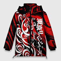 Куртка зимняя женская ТОКИЙСКИЕ МСТИТЕЛИ МАНГА, цвет: 3D-красный