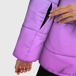 Куртка зимняя женская Голубо-розовый градиент, цвет: 3D-светло-серый — фото 2