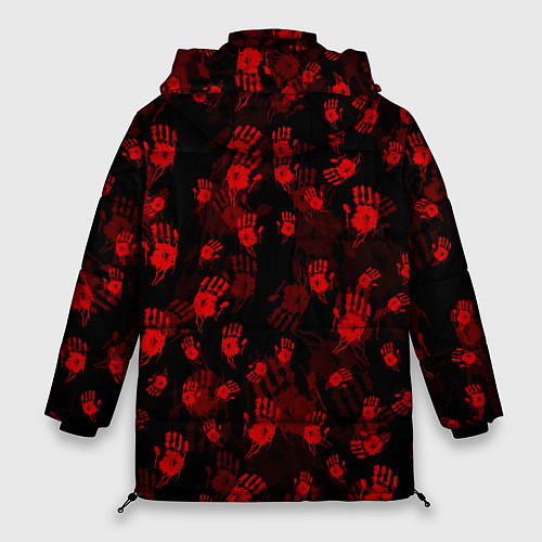 Женская зимняя куртка Кровавые отпечатки DEATH STRANDING / 3D-Светло-серый – фото 2