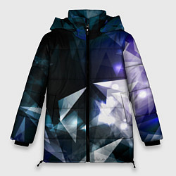 Куртка зимняя женская Алмазные треугольники, цвет: 3D-светло-серый
