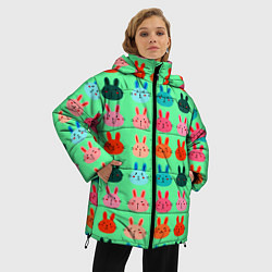 Куртка зимняя женская FUNNY BUNNIES, цвет: 3D-светло-серый — фото 2