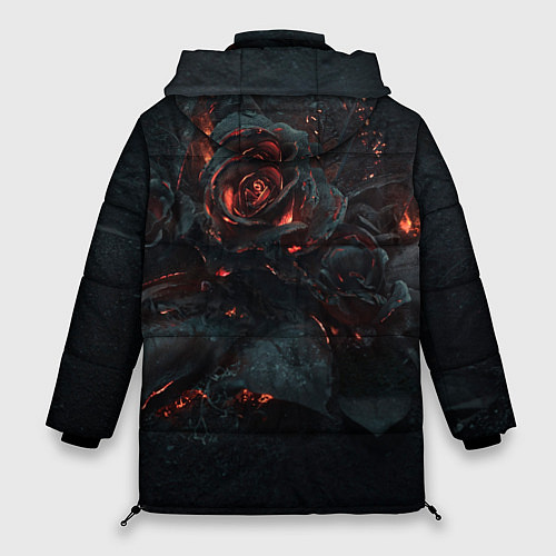Женская зимняя куртка Тлеющий розы / 3D-Светло-серый – фото 2