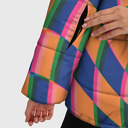 Куртка зимняя женская Wavy Squares, цвет: 3D-светло-серый — фото 2