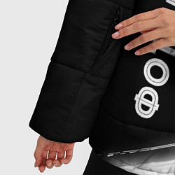 Куртка зимняя женская Фотограф из России и Герб Российской Федерации, цвет: 3D-черный — фото 2