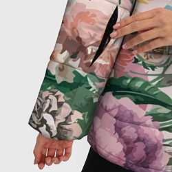 Куртка зимняя женская Color floral pattern Expressionism Summer, цвет: 3D-черный — фото 2