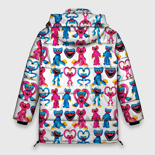 Женская зимняя куртка POPPY PLAYTIME HAGGY WAGGY AND KISSY MISSY PATTERN / 3D-Светло-серый – фото 2