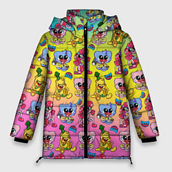 Куртка зимняя женская POPPY PLAYTIME МИЛЫЕ ПЕРСОНАЖИ, цвет: 3D-светло-серый