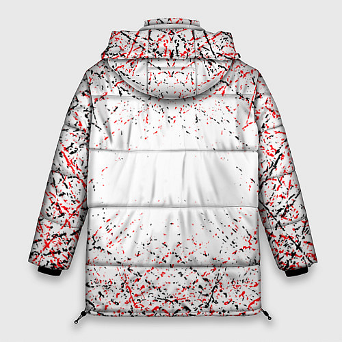 Женская зимняя куртка Ac milan logo / 3D-Светло-серый – фото 2