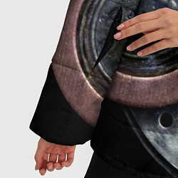 Куртка зимняя женская Mechanism of gears in Steampunk style, цвет: 3D-красный — фото 2