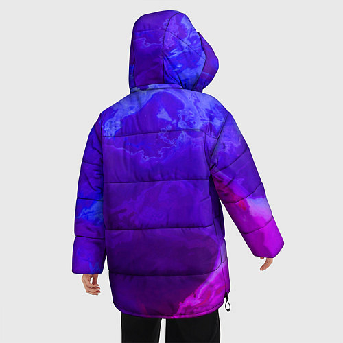 Женская зимняя куртка Циклон Красок / 3D-Красный – фото 4