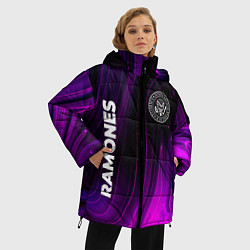 Куртка зимняя женская Ramones Violet Plasma, цвет: 3D-черный — фото 2