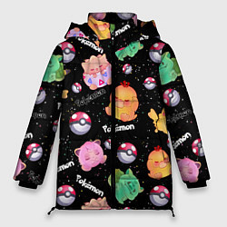 Женская зимняя куртка Аниме: Pokemon