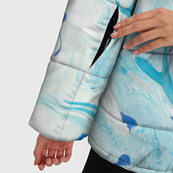 Куртка зимняя женская Жидкий шелк blue, цвет: 3D-светло-серый — фото 2
