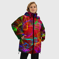 Куртка зимняя женская Colored smoke, цвет: 3D-красный — фото 2