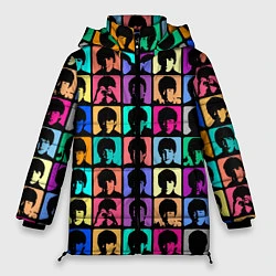 Куртка зимняя женская Legendary popular music group, цвет: 3D-светло-серый