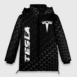 Женская зимняя куртка Tesla карбоновый фон