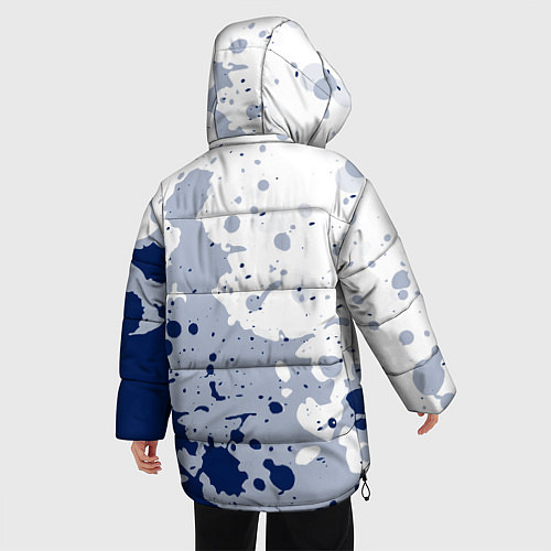 Женская зимняя куртка Tottenham hotspur Брызги красок / 3D-Светло-серый – фото 4