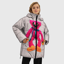 Куртка зимняя женская Киси Миси объёмная игрушка - Kissy Missy, цвет: 3D-светло-серый — фото 2