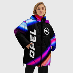 Куртка зимняя женская Opel speed lights, цвет: 3D-черный — фото 2