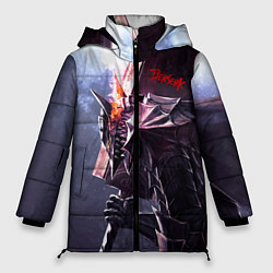 Куртка зимняя женская Берсерк С Мечечём На Плече, цвет: 3D-светло-серый