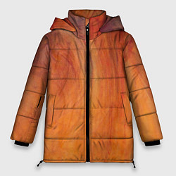 Куртка зимняя женская Огненно-оранжевая поверхность, цвет: 3D-красный