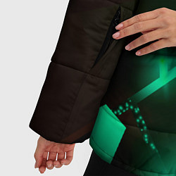 Куртка зимняя женская Apex Legends разлом плит, цвет: 3D-черный — фото 2