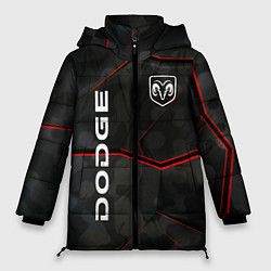 Куртка зимняя женская Dodge абстракция спорт, цвет: 3D-черный