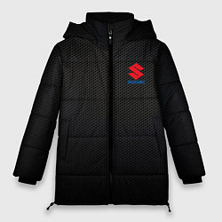 Куртка зимняя женская Suzuki - карбон, цвет: 3D-красный