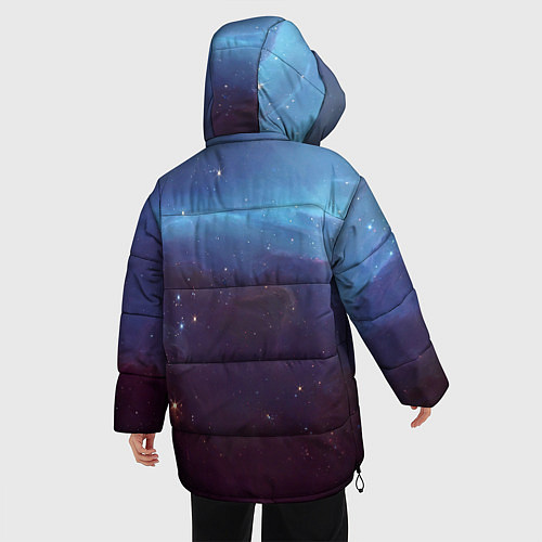 Женская зимняя куртка Космический дым / 3D-Красный – фото 4