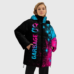 Куртка зимняя женская Garbage - neon gradient: по-вертикали, цвет: 3D-черный — фото 2