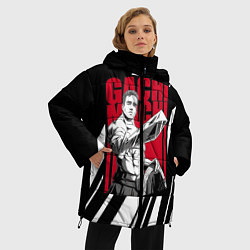 Куртка зимняя женская Guchi-muchi Billy Herrington, цвет: 3D-черный — фото 2