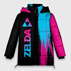 Куртка зимняя женская Zelda - neon gradient: по-вертикали, цвет: 3D-черный