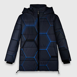 Куртка зимняя женская Неоновая броня голубая, цвет: 3D-светло-серый
