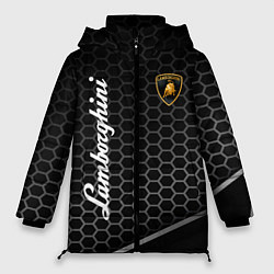 Куртка зимняя женская Lamborghini карбон, цвет: 3D-черный
