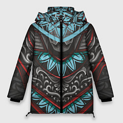 Куртка зимняя женская Узорчатые узоры, цвет: 3D-светло-серый