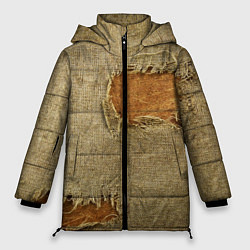 Куртка зимняя женская Старая рваная мешковина - авангард, цвет: 3D-светло-серый