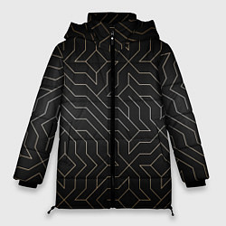 Куртка зимняя женская Black gold - Узоры, цвет: 3D-светло-серый