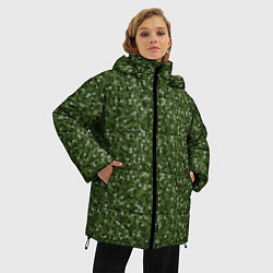 Куртка зимняя женская Милитари звёздочка, цвет: 3D-светло-серый — фото 2