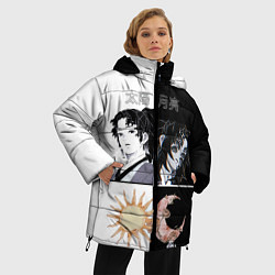 Куртка зимняя женская Солнце и луна - Кокушибо первая луна, цвет: 3D-черный — фото 2