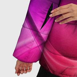 Куртка зимняя женская Кремовый дизайн, цвет: 3D-черный — фото 2