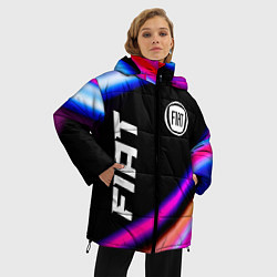 Куртка зимняя женская Fiat speed lights, цвет: 3D-черный — фото 2