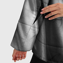 Куртка зимняя женская Объёмный сатин - текстура, цвет: 3D-красный — фото 2