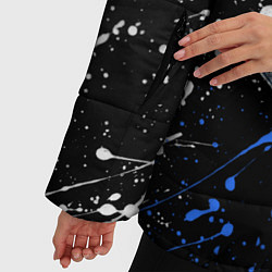 Куртка зимняя женская Атака титанов брызги, цвет: 3D-черный — фото 2