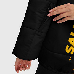 Куртка зимняя женская Sally Face - gold gradient: по-вертикали, цвет: 3D-черный — фото 2