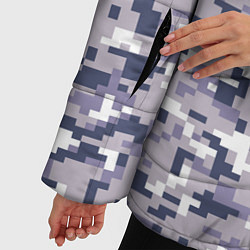 Куртка зимняя женская Камуфляж ACUpat серый пиксель, цвет: 3D-красный — фото 2