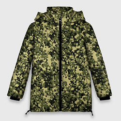 Куртка зимняя женская Камуфляж Flecktarn Jeitai, цвет: 3D-черный