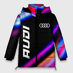 Куртка зимняя женская Audi speed lights, цвет: 3D-черный
