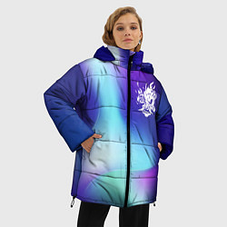 Куртка зимняя женская Cyberpunk 2077 northern cold, цвет: 3D-черный — фото 2
