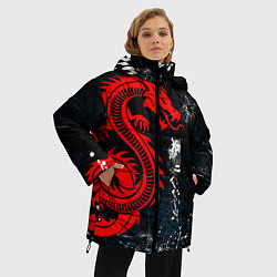 Куртка зимняя женская Tokyo Revengers, цвет: 3D-красный — фото 2